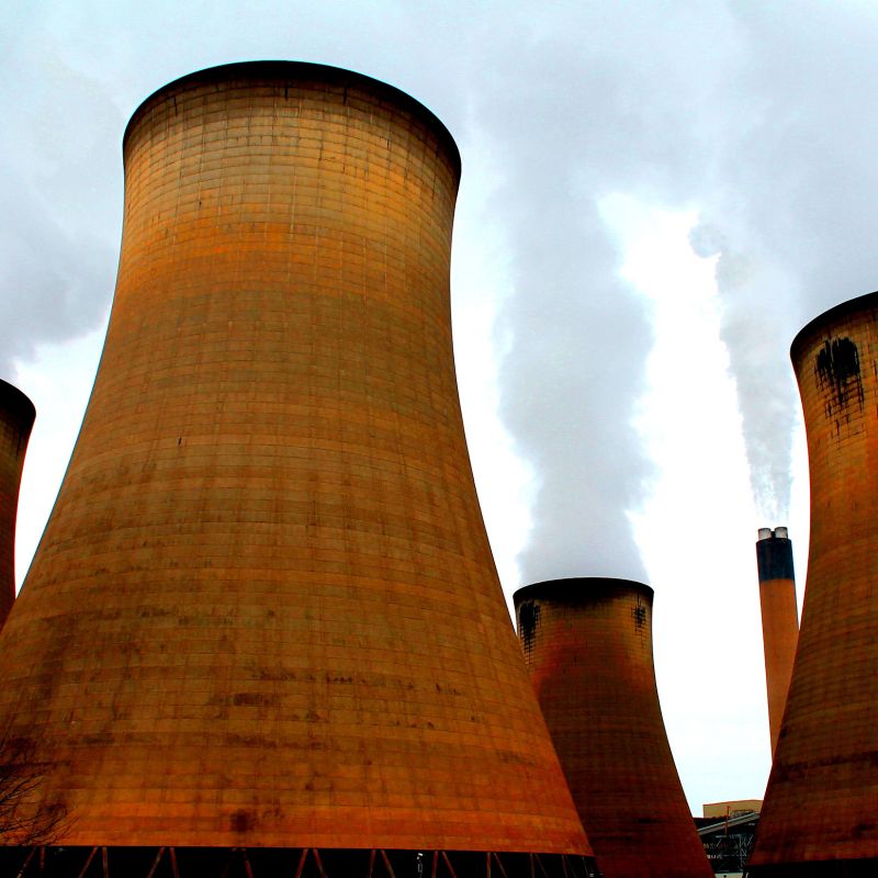 Cooling towers at Drax power station