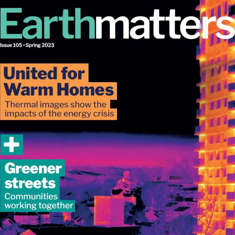 Earthmatters spring 2023, United for Warm Homes - Thermal images show the impacts of the energy crisis.