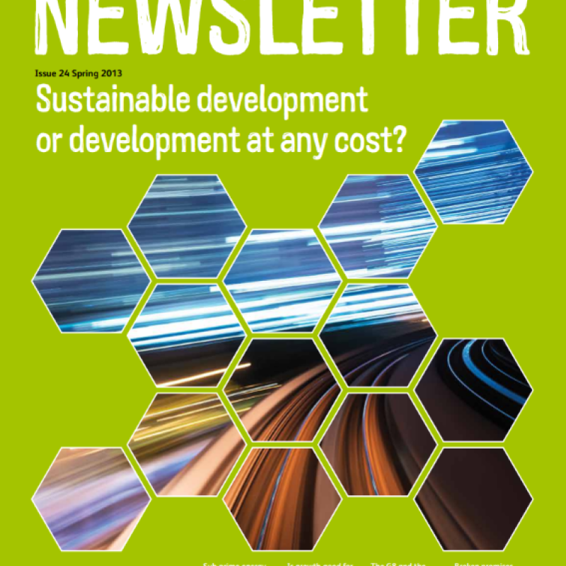 A newsletter front cover