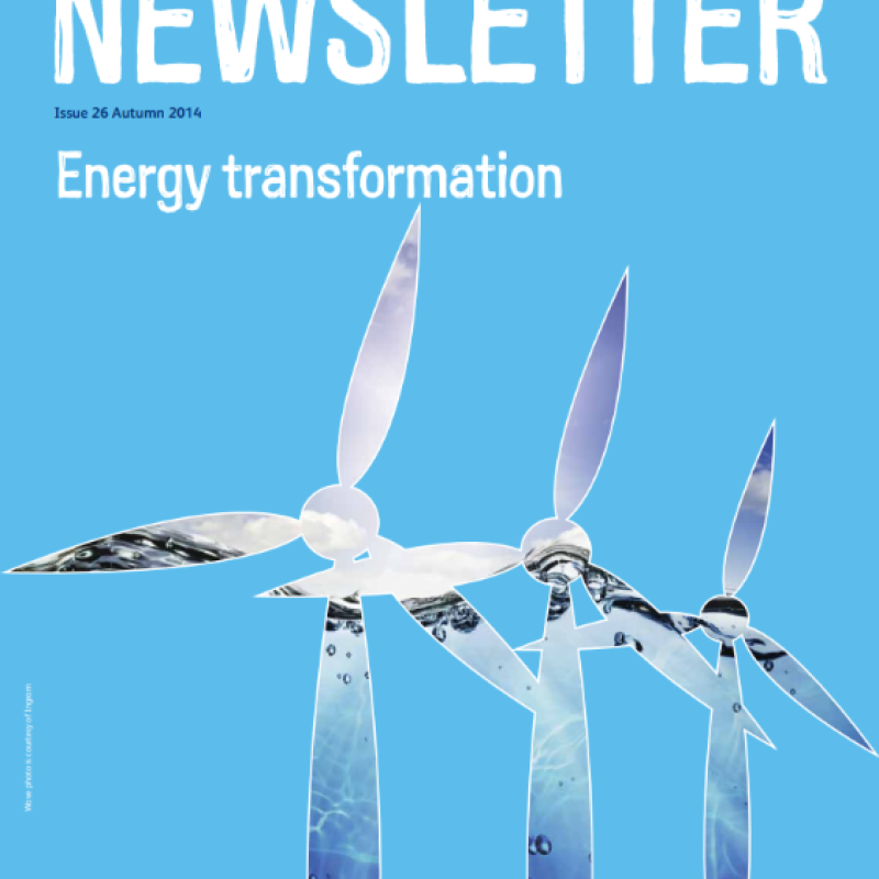A newsletter front cover