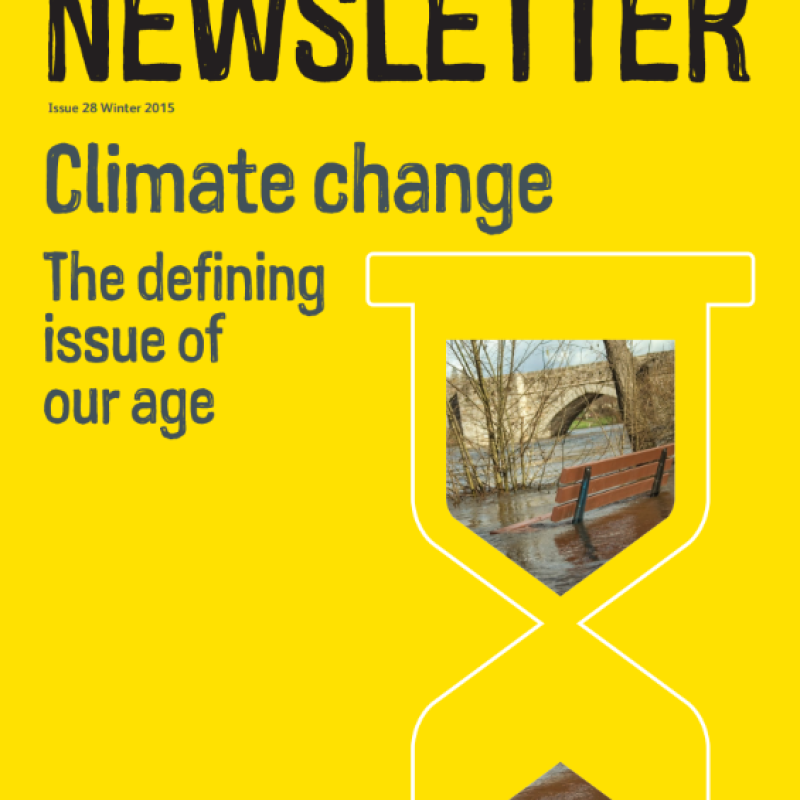 A newsletter front cover