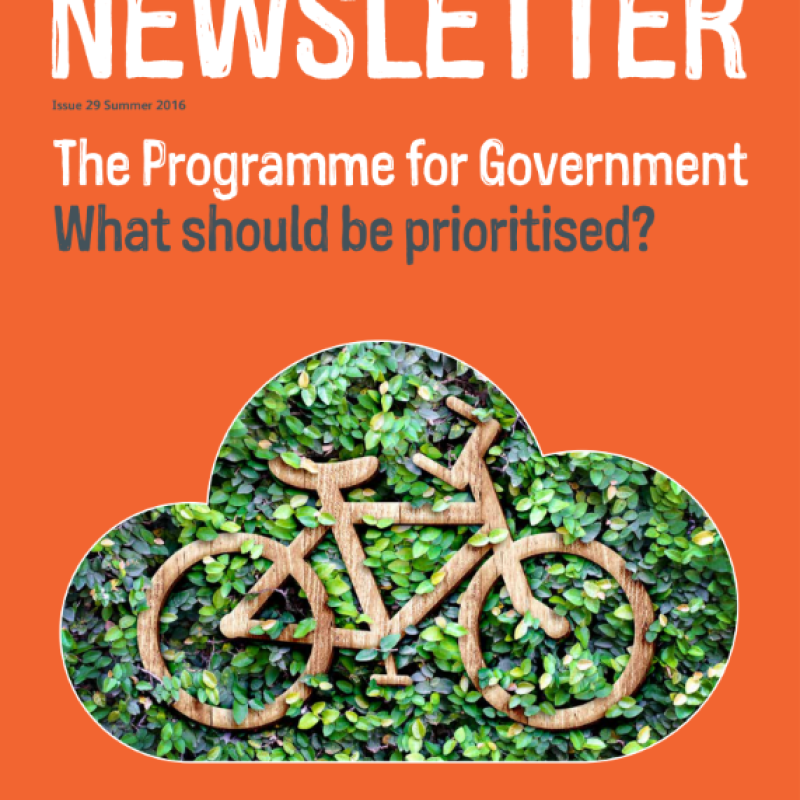 A newsletter front cover