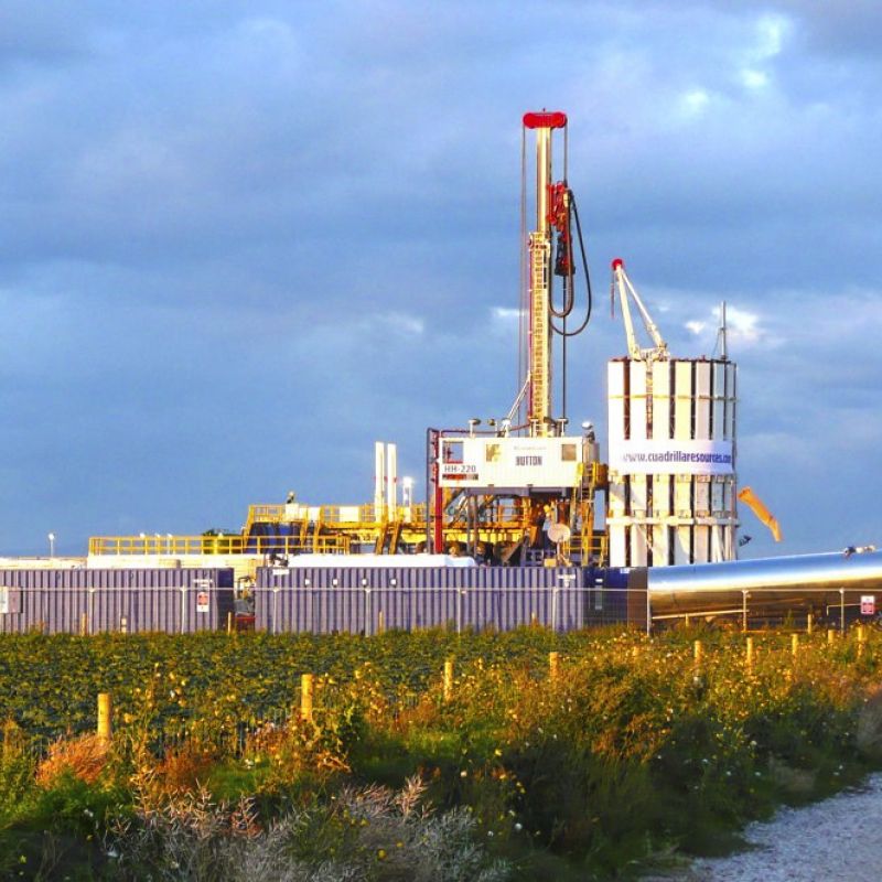 Cuadrilla fracking site near Southport Lancashire
