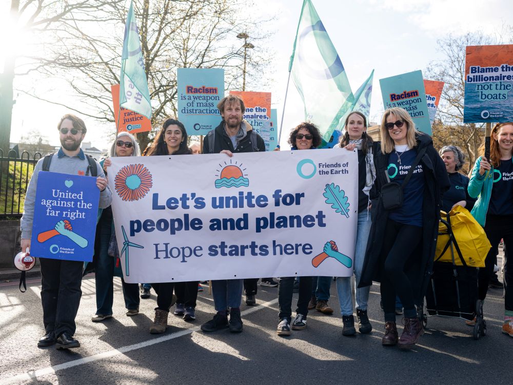 Hope Starts Here group with banner