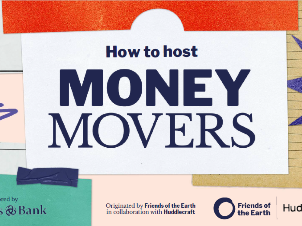 An illustrated front cover that says "How to host Money Movers"
